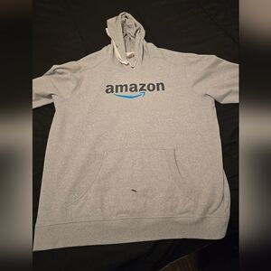 Amazon Men's Light Gray Hoodie